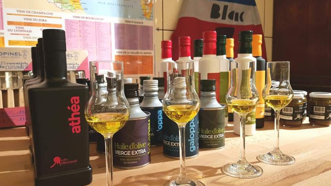 Olivenölprobe bei Coco Vin