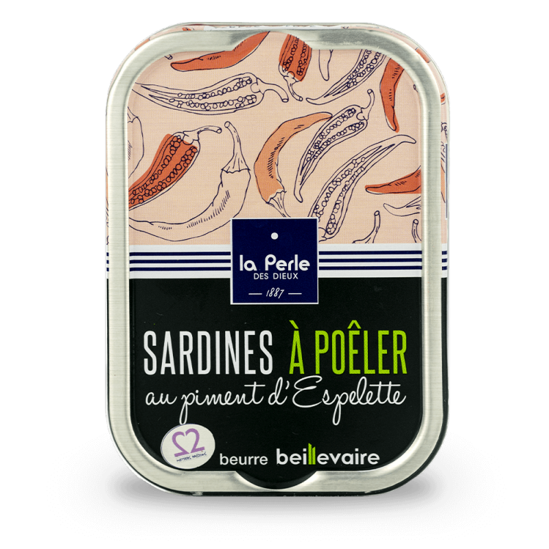 Sardinen zum braten mit "Espelette Chili-Schoten"
